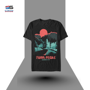 women’s marlin graphic v neck – midnight black ss 2001