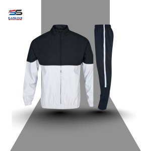 men’s performance tracksuit – stealth black & charcoal with amber trim ss 2101