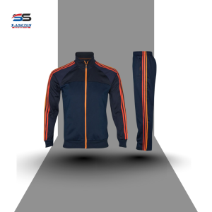 men’s performance tracksuit – stealth black & charcoal with amber trim ss 2101