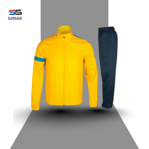 men’s performance tracksuit – stealth black & charcoal with amber trim ss 2101