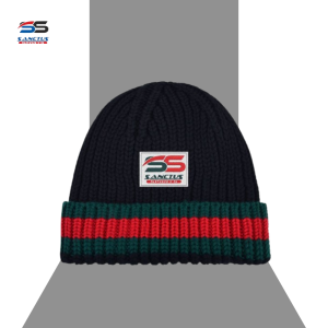 "ss" monogram luxury beanie – slate & crimson ss 5205 (copy)