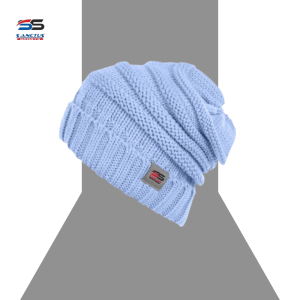 "ss" monogram luxury beanie – slate & crimson ss 5205 (copy)